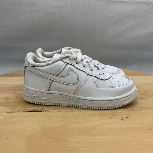 Nike Other - Nike Air Force 1 TD Toddler Size 10C Shoes Triple White Athletic Sneaker Lace Up